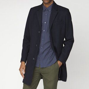 Ben Sherman Navy Overcoat NWOT